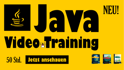 Java Videotraining Werbung