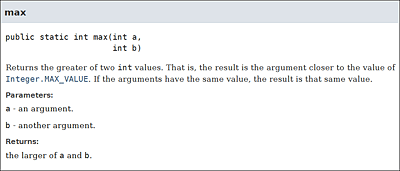 Die Online-API-Dokumentation für »Math.max()«