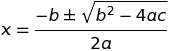 quadratic formula