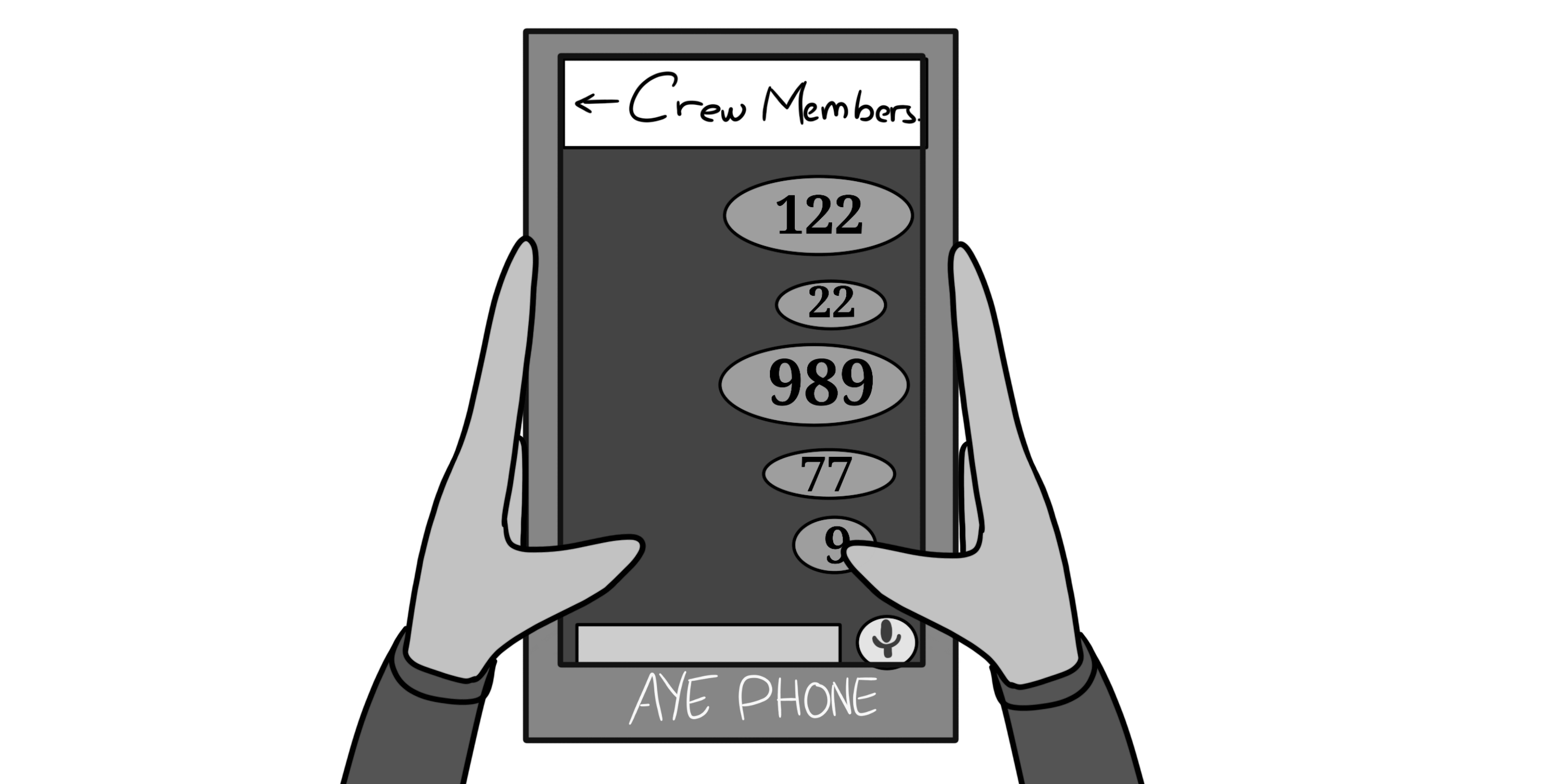 Number by number over the phone
