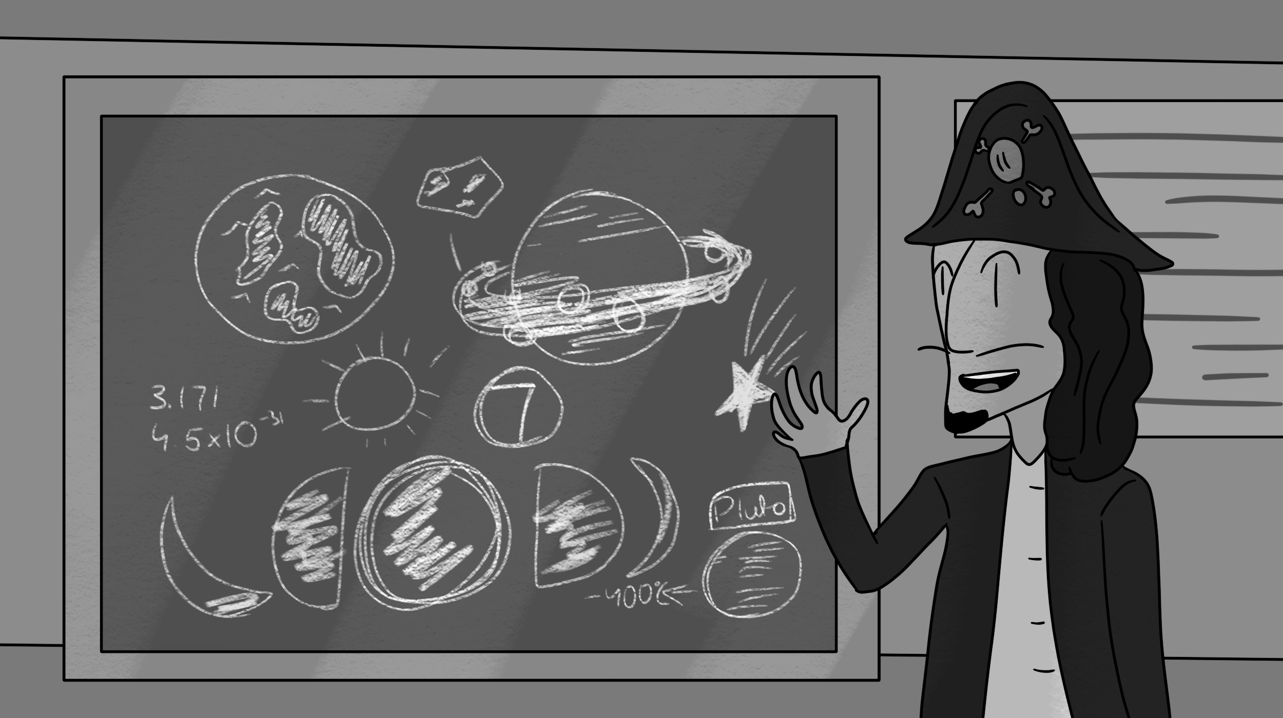 Programming a question game with planets