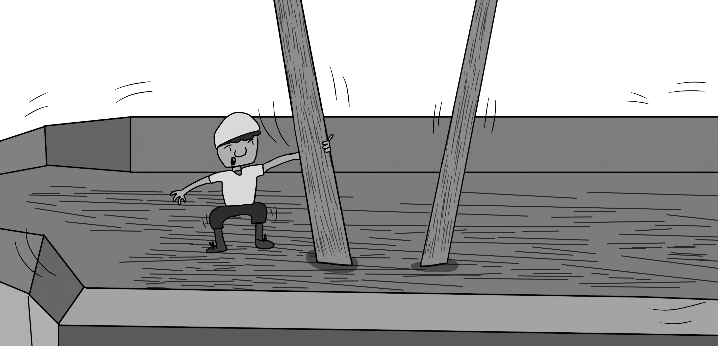 Standing straight